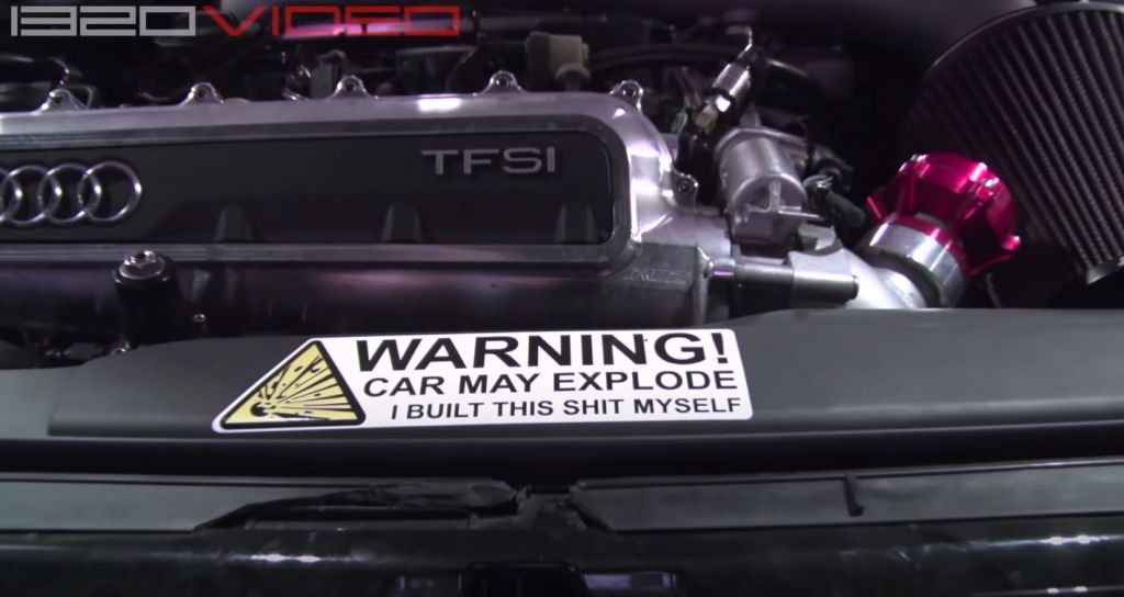 Audi RS3 Fire-1320videos