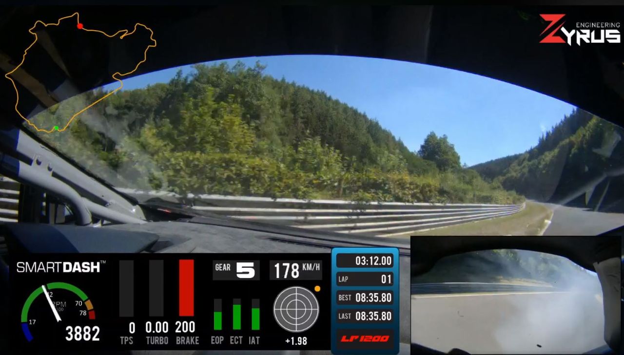 Twin-turbo Lambo Huracan Zyrus-Nurburgring-Crash