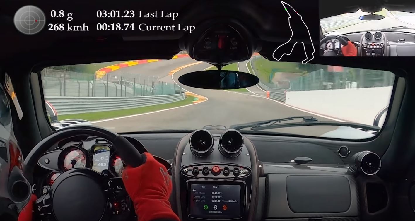 Pagani Huayra BC Roadster-Spa Francorchamps-Lap Record