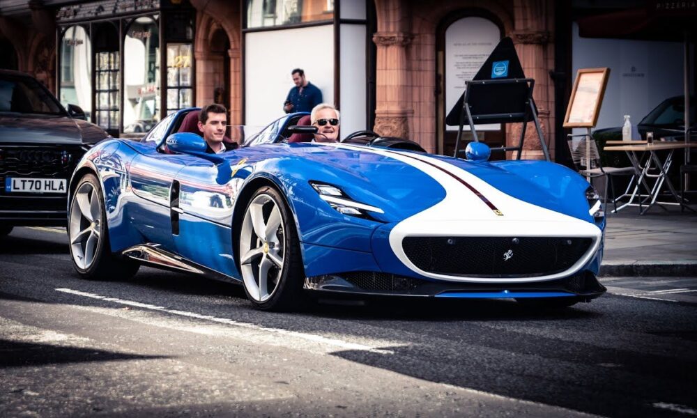 Blue Ferrari Monza SP2-London