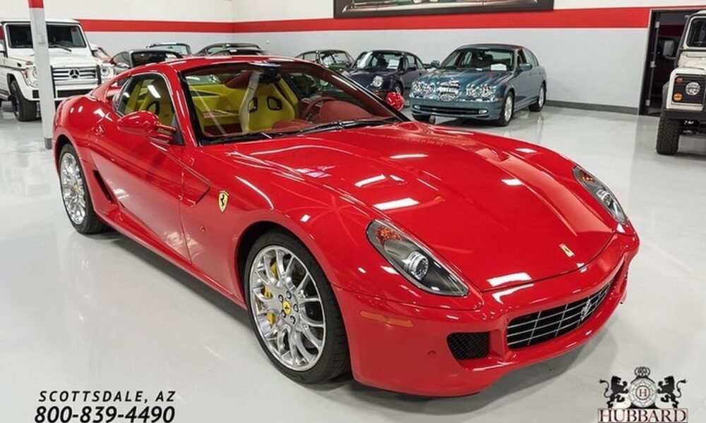 Ferrari 599 GTB with the most gawdy Interior is up for sale