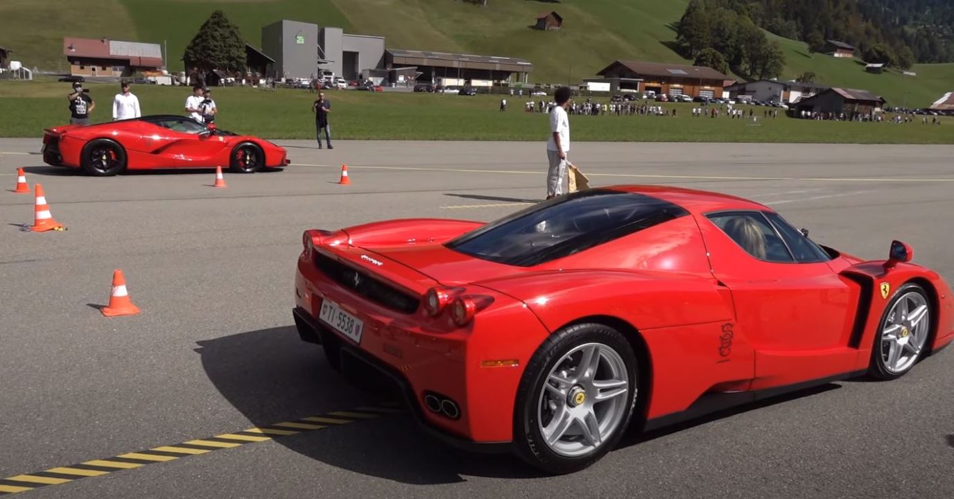 Ferrari Enzo-LaFerrari-drag-race