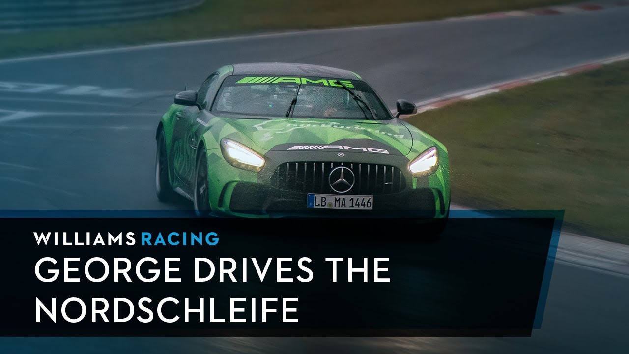 Williams F1 George Russell-Mercedes-AMG GT R- Nurburgring