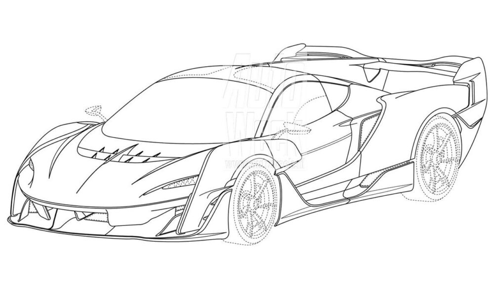 Patent images of the McLaren Sabre Hypercar leaked!