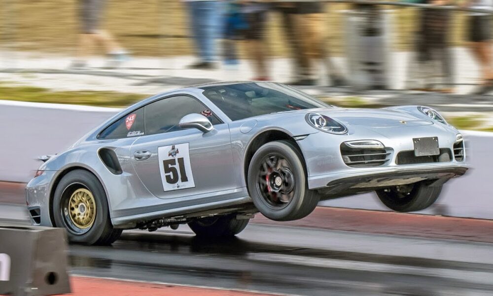 1500 HP Porsche 911 Turbo is a wheelie popping rocketship