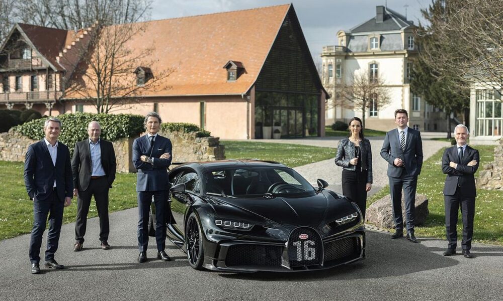 300th Chiron leaves the Bugatti Atelier; it’s a black Pur Sport