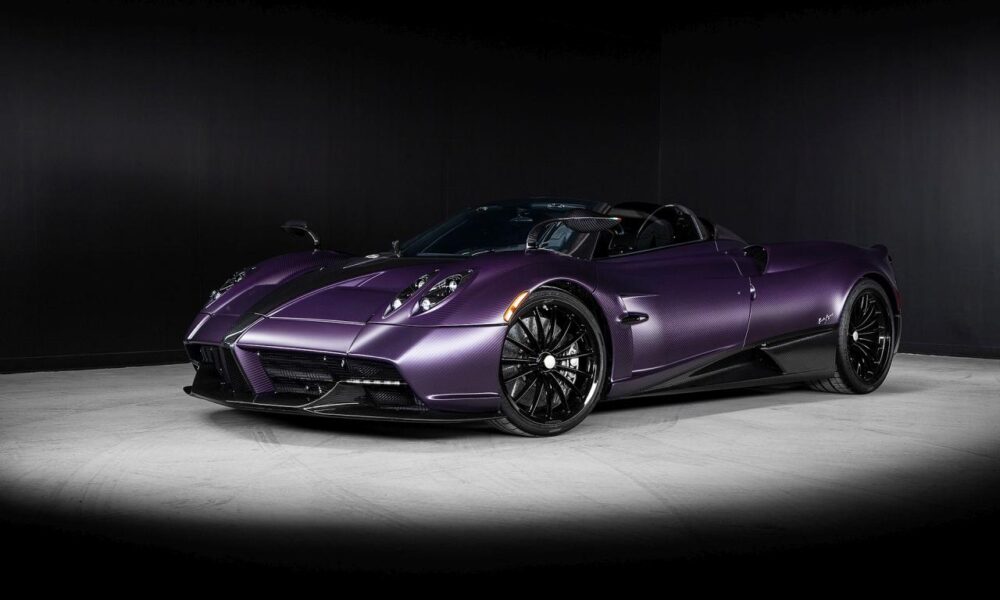 Purple Carbon Pagani Huayra Roadster for sale in Canada
