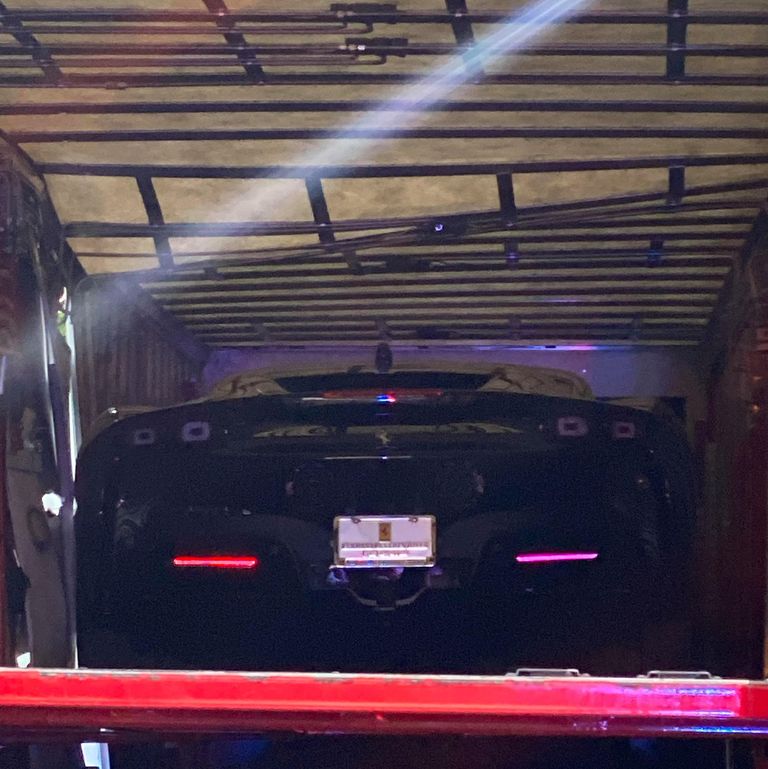 Houston Truck-Train accident-Ferrari SF90-2