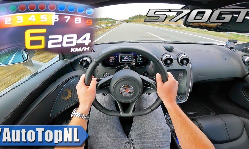 176 MPH Autobahn speed run in a McLaren 570GT
