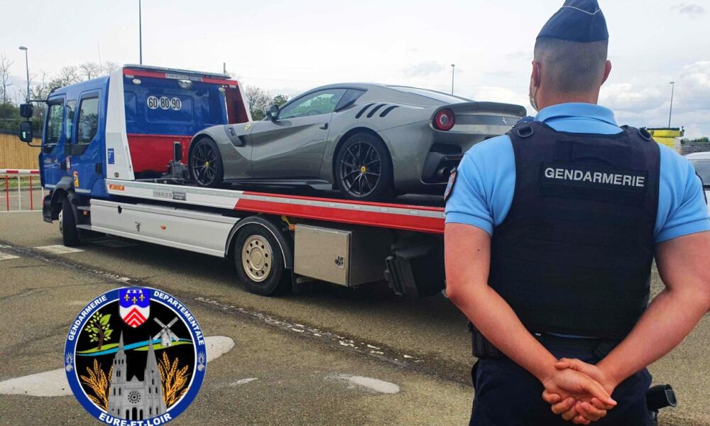 Ferrari F12 TDF busted doing 134 mph in France; gets impounded