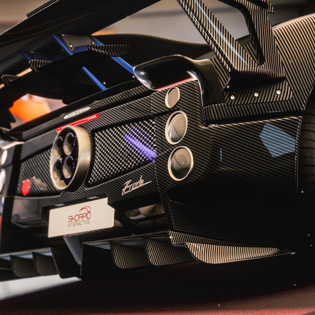 Pagani Zonda LM Barchetta-3D rendering-2