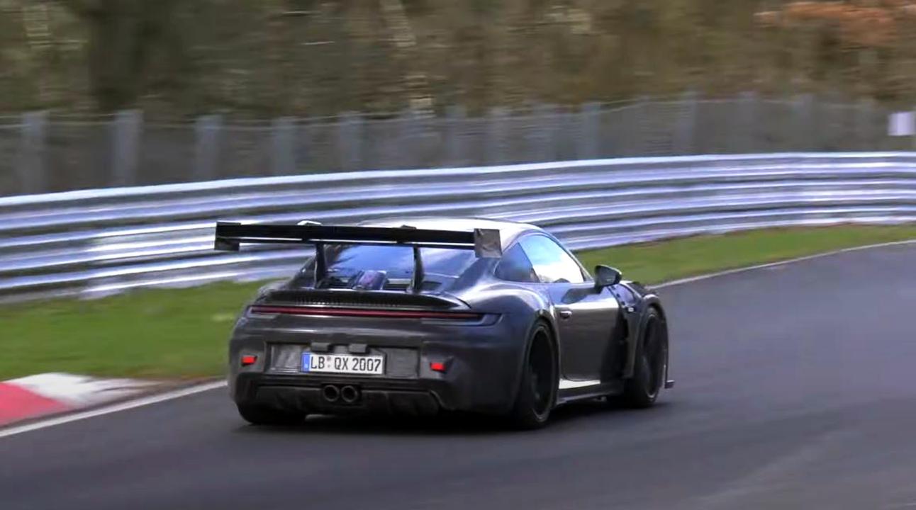 2022 Porsche 911 GT3 RS-active-rear-wing-Nurburgring