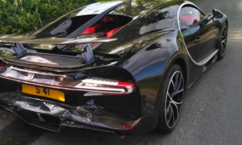 Lord Aleem’s Bugatti Chiron gets rear-ended by a BMW