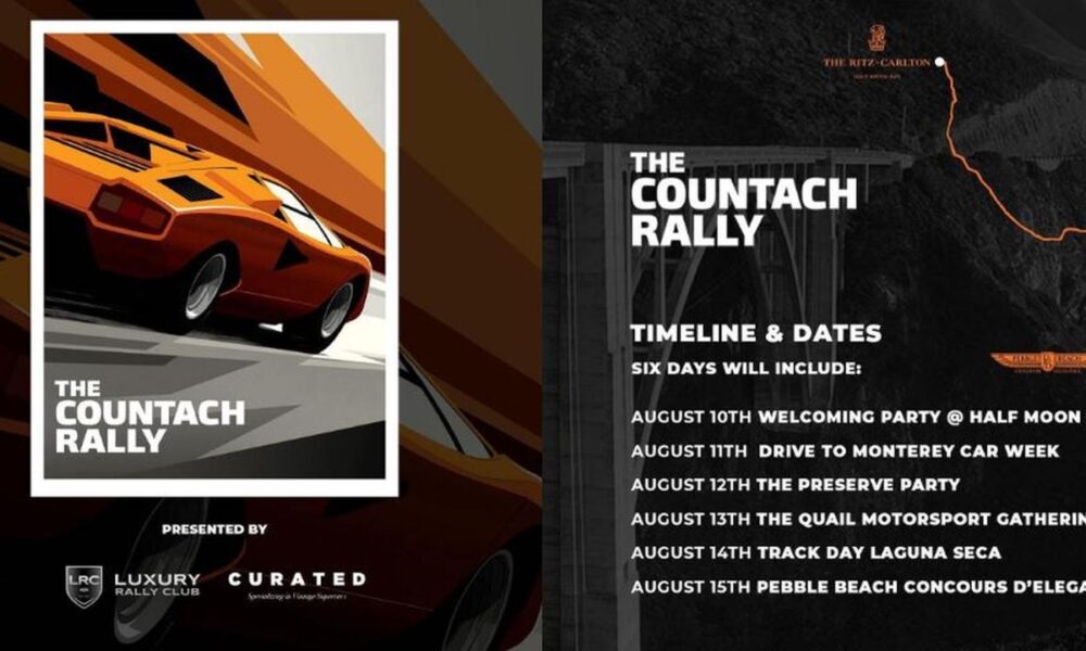 Lamborghini Countach Rally to be held at Pebble Beach