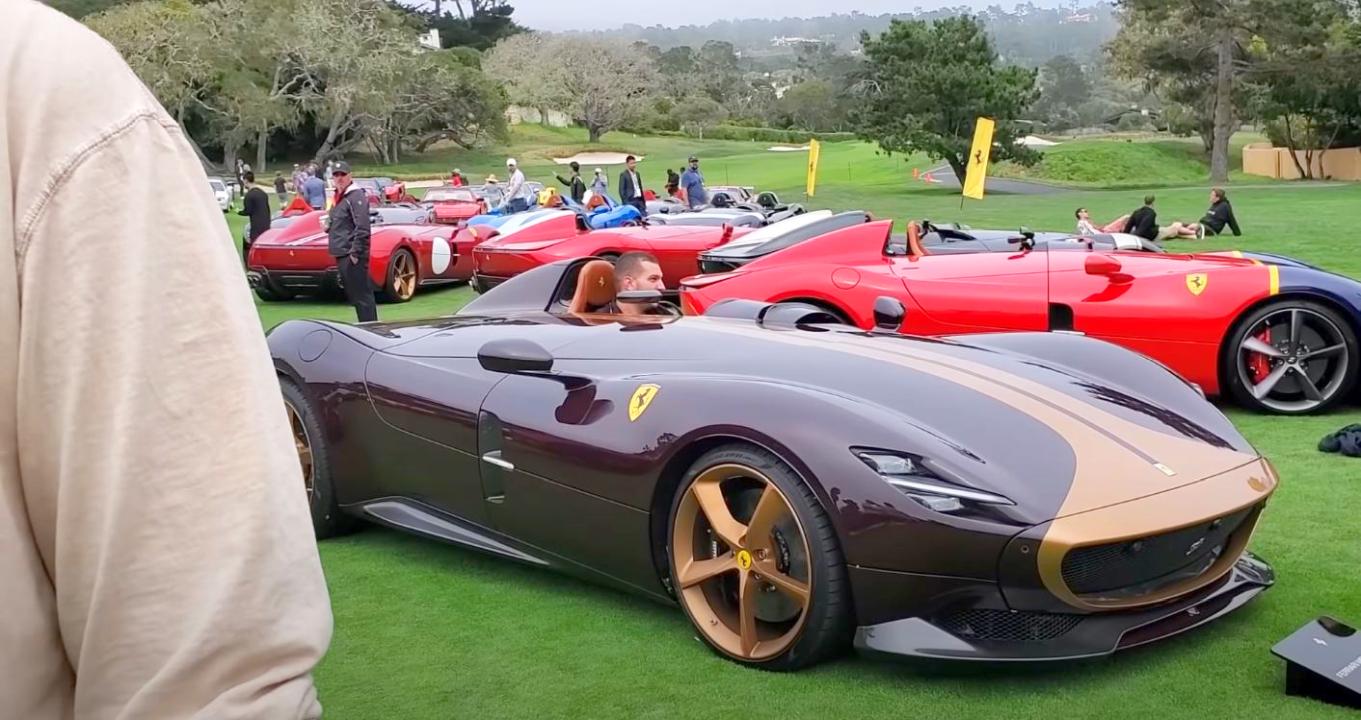 Ferrari Monza vandalized-Pebble Beach