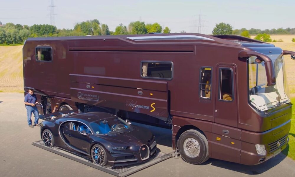$2.4 Million Volkner motorhome comes with a Bugatti Chiron