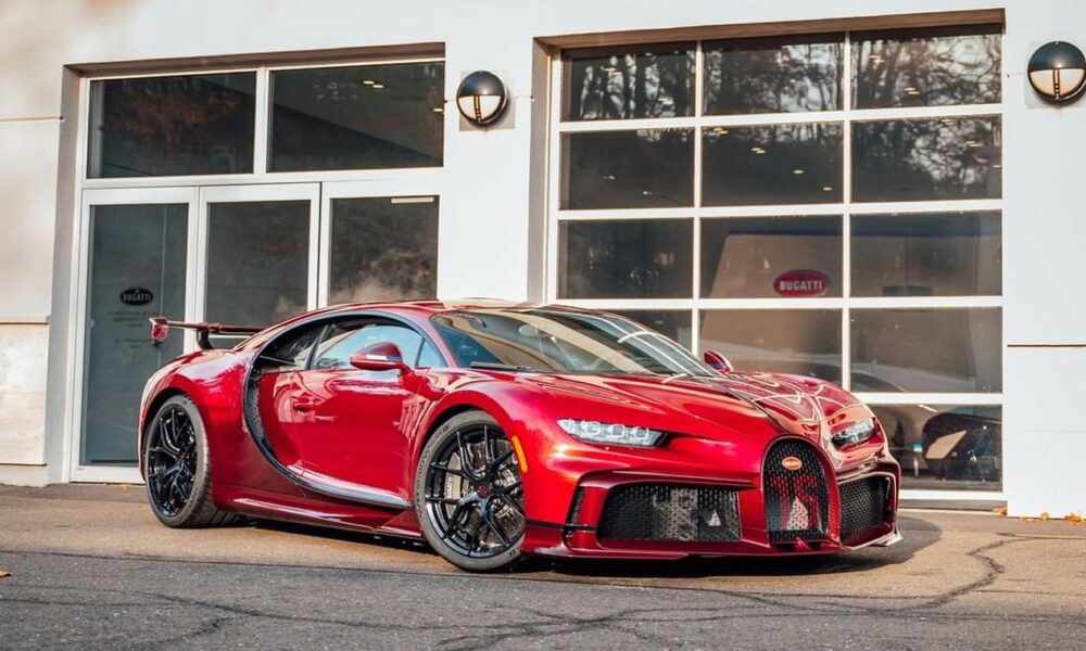 Red Carbon Bugatti Chiron Pur Sport delivered in the US
