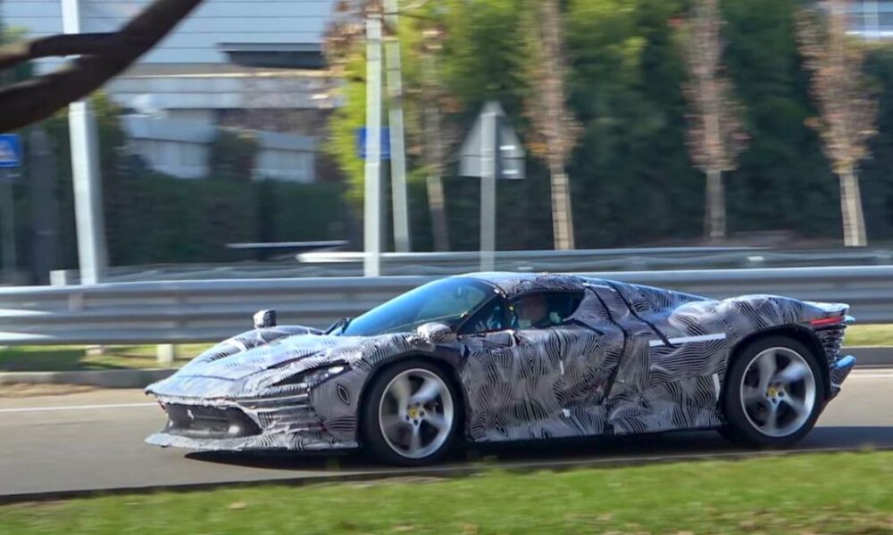 First pre-production Ferrari Daytona SP3 spotted on the road