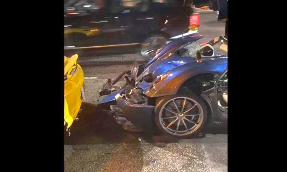 One-off Pagani Huayra Pearl crashed again