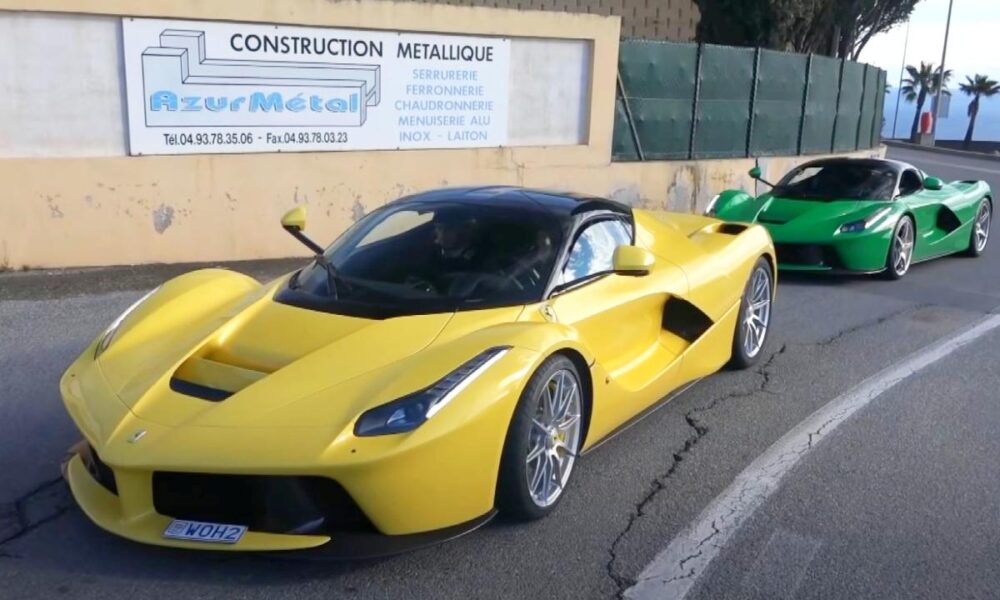 One-off Signal Green LaFerrari spotted in Monaco