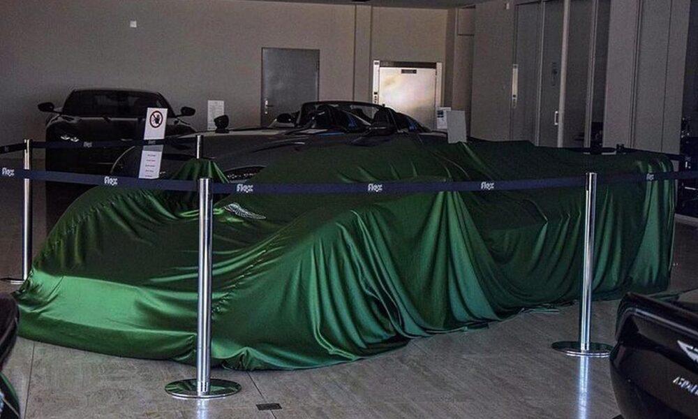 Aston Martin Valkyrie AMR Pro arrives at a Swiss dealership