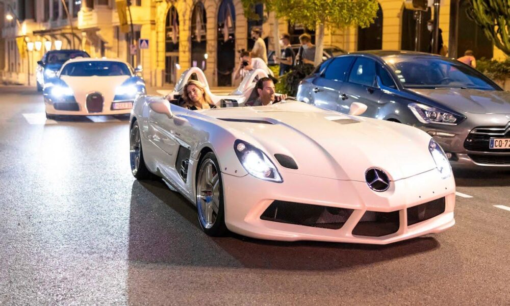 Adrian Sutil takes his Mercedes SLR Stirling Moss on a dinner date