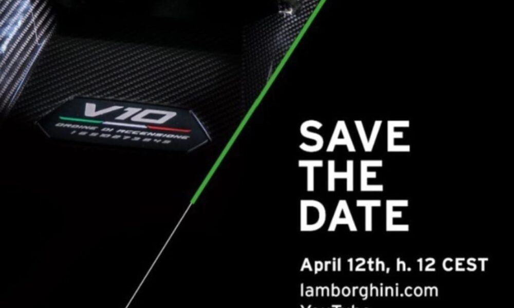 Lamborghini Huracan Tecnica launch date teaser